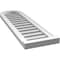 Ekena Millwork Round Top Surface Mount PVC Gable Vent: Functional, w/ 2"W x 2"P Brickmould Sill Frame, 12"W x 40"H GVPRT12X4003SF - alternate 4
